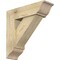 Ekena Millwork Traditional Traditional Rough Sawn Bracket w/ Offset Brace, Douglas Fir, 8"W x 26"D x 26"H BKT0806X26X26TRA01RDF - alternate 1